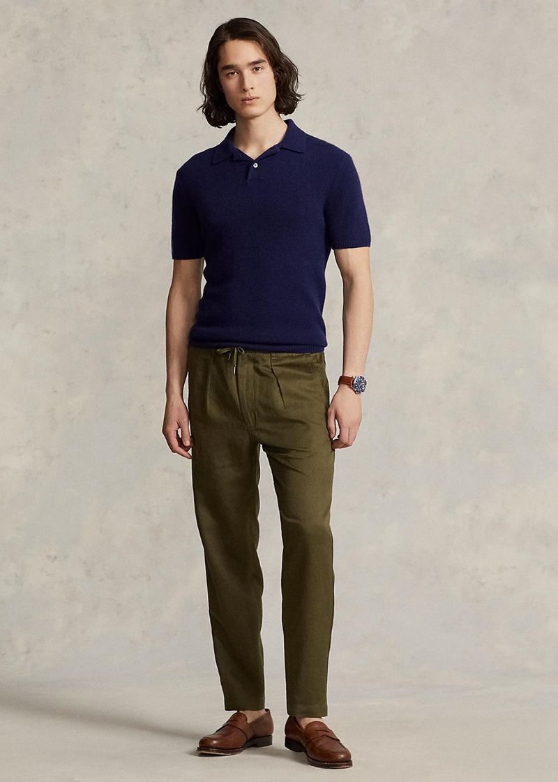 ポロ ラルフ ローレン パンツ メンズ オリーブ Polo Prepster Tailored スリム フィット TPDUO1286